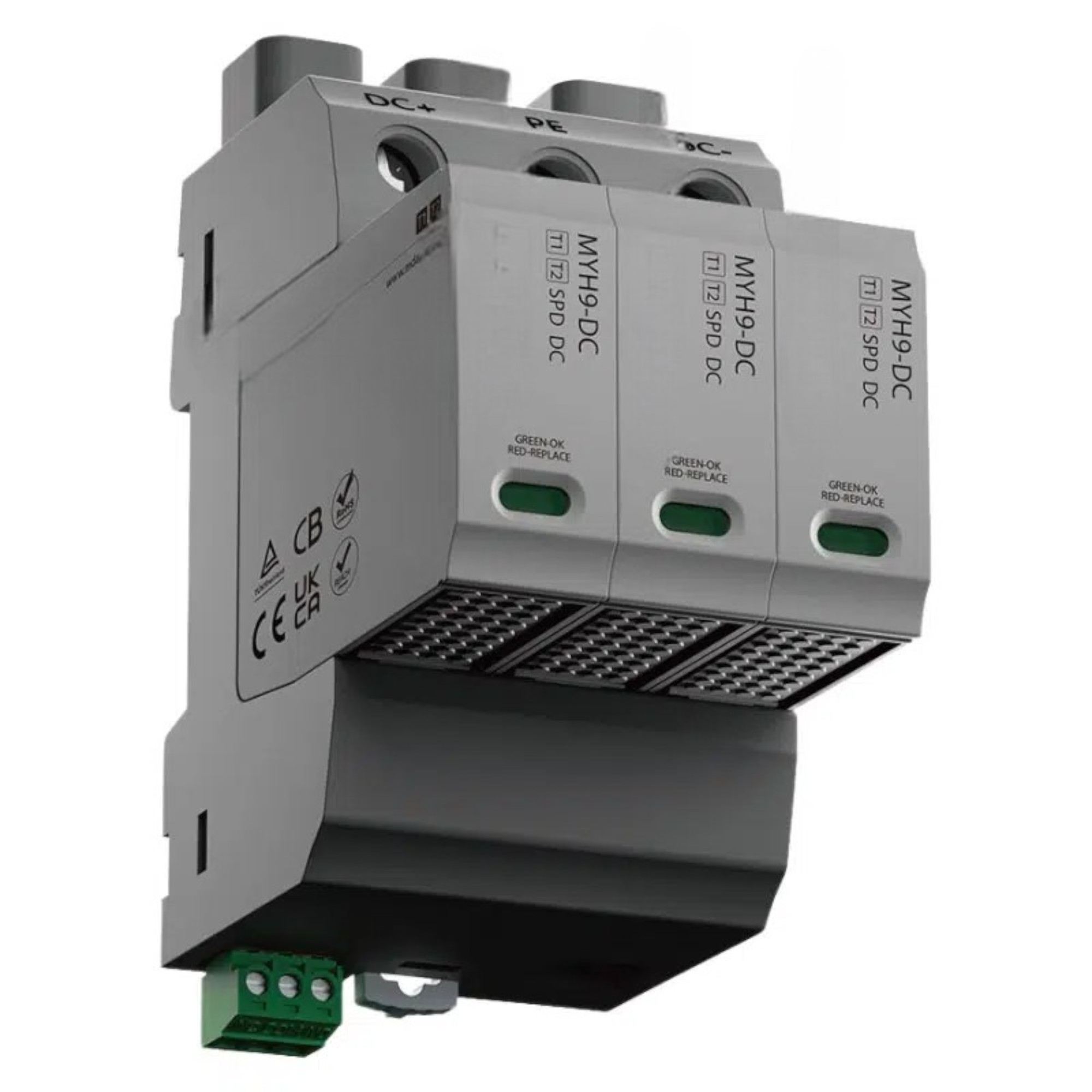 Тип 1+2 DC SPD MYH9 | 600 VDC | В 20 ка