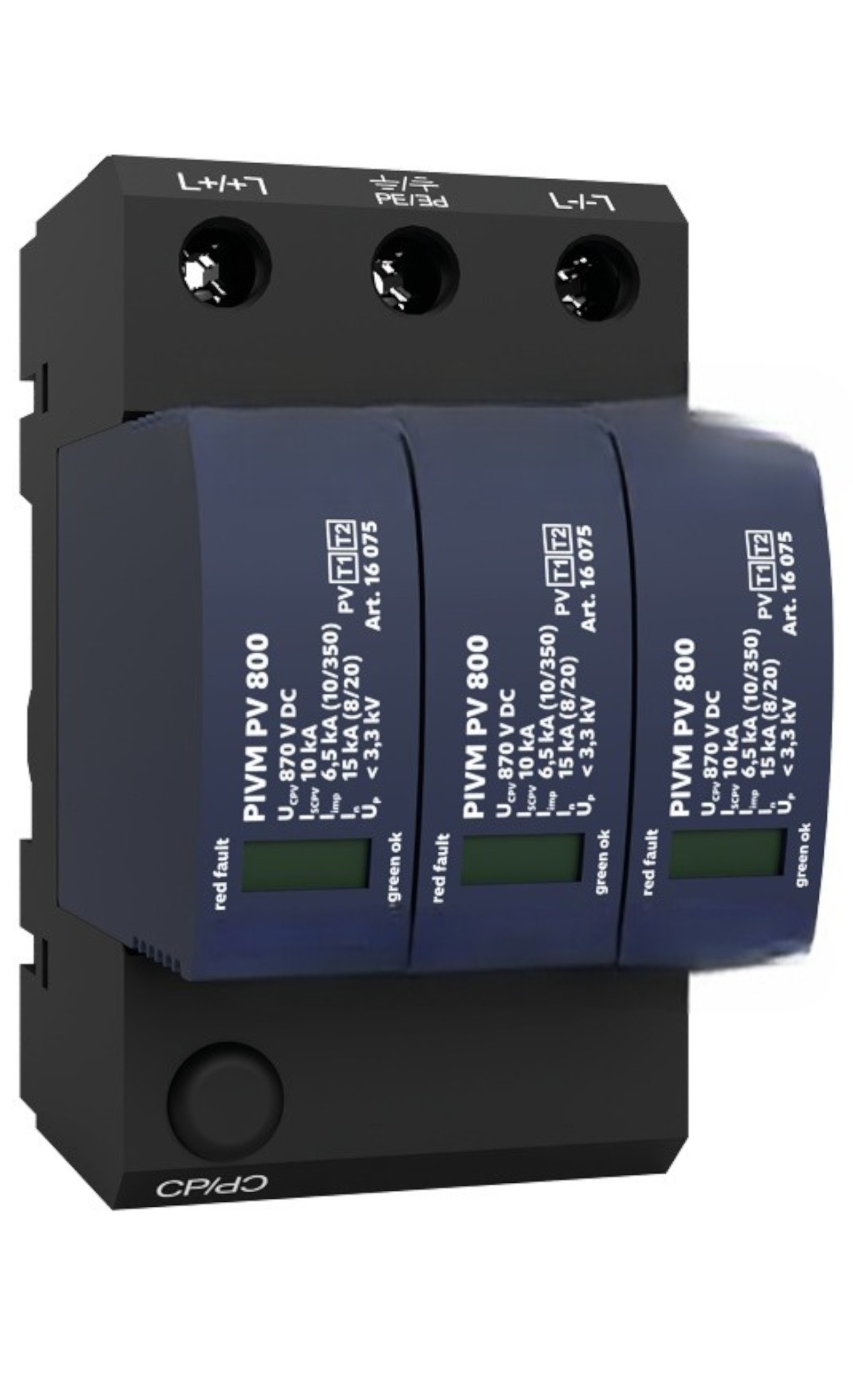 Тип 1+2 PV SPD | Y-соединение | Нет резервного предохранителя | LPL III - IV