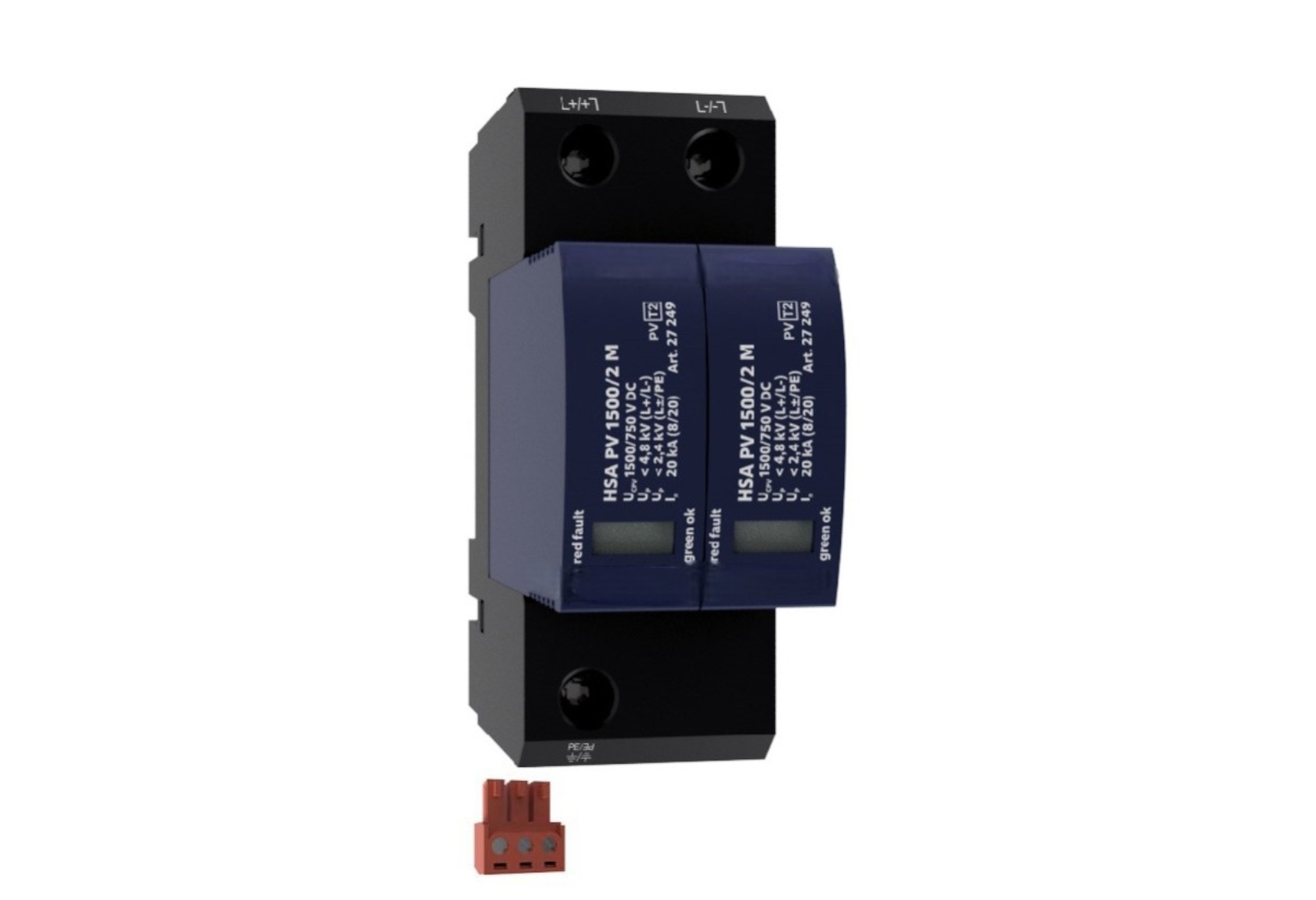 Тип 2 PV Surge Arrester (U/Y Connection) | Нет резервного предохранителя | Отдаленный мониторинг